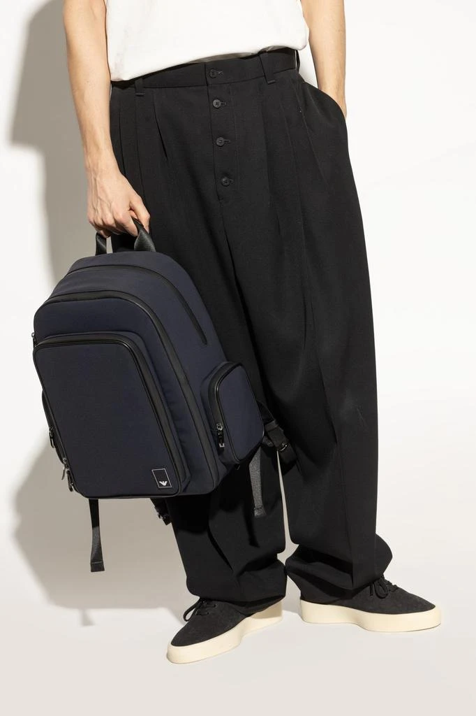 Emporio Armani Emporio Armani Backpack With Logo Badge 2