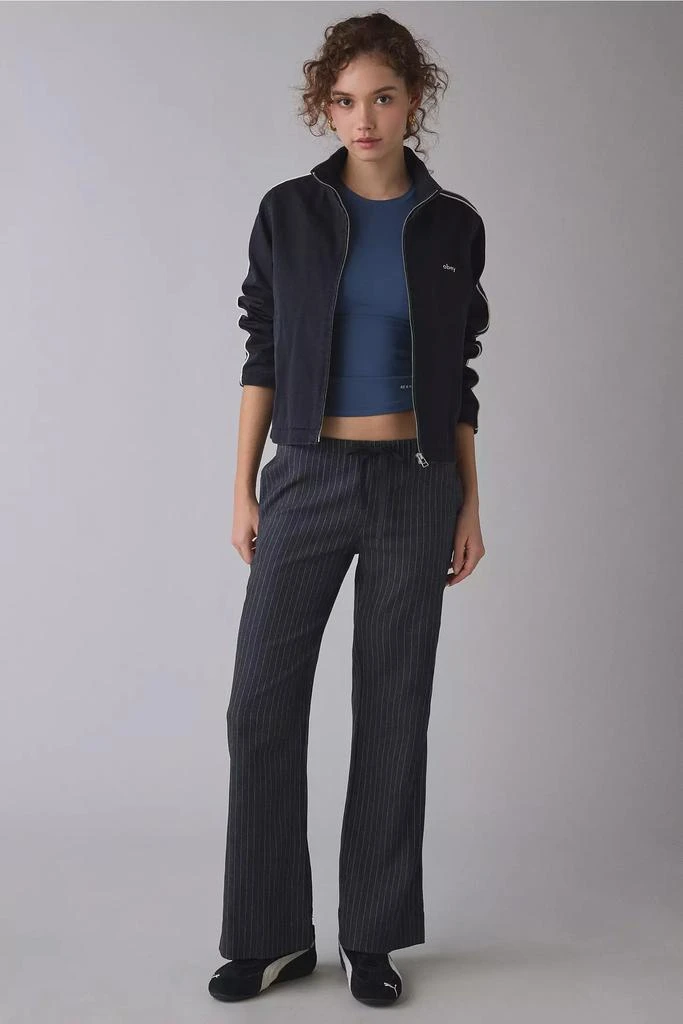 Obey OBEY Astrid Stripe Full-Zip Denim Jacket 4