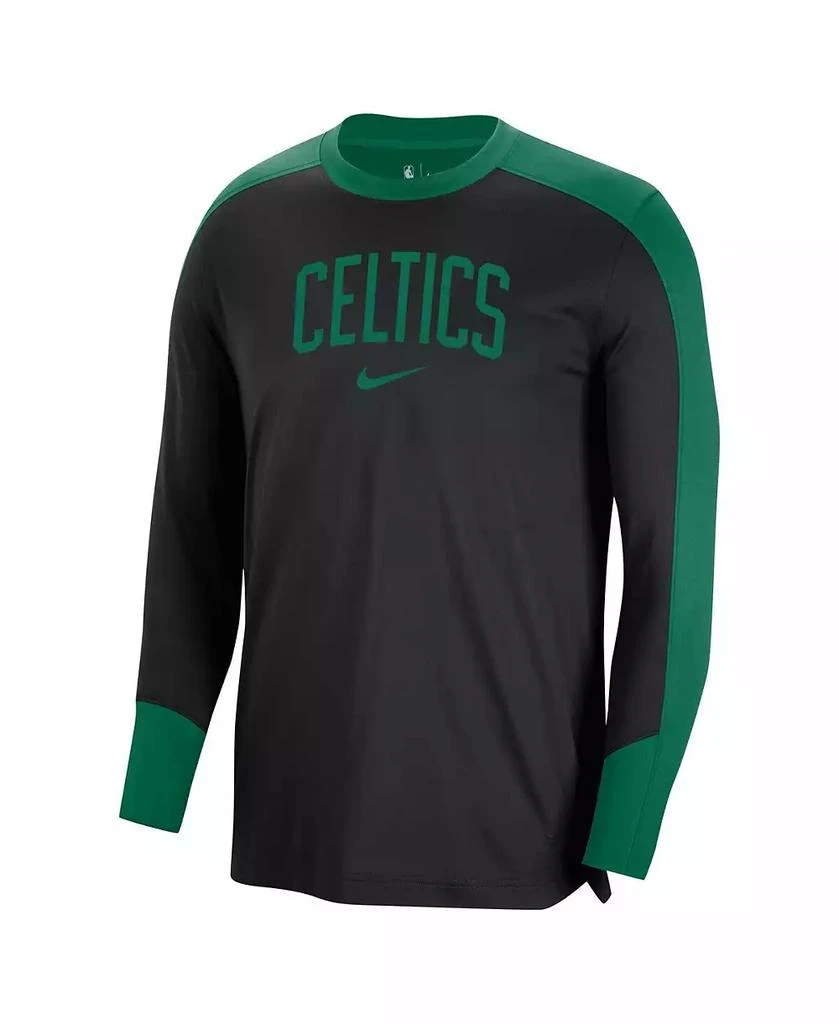 NIKE Men's Black Boston Celtics 2024/25 Authentic Pre-Game Legend Long Sleeve Shooting Shirt 3