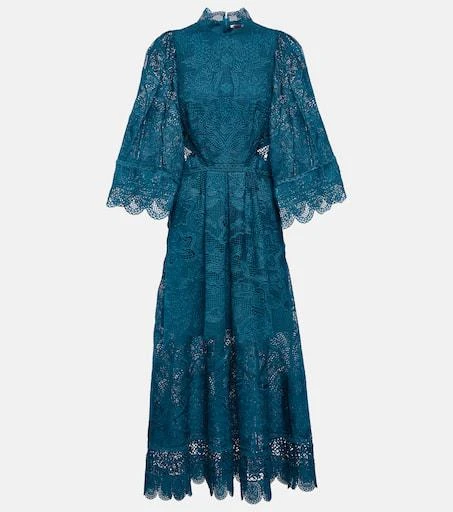 Farm Rio Cutout lace guipure midi dress 1