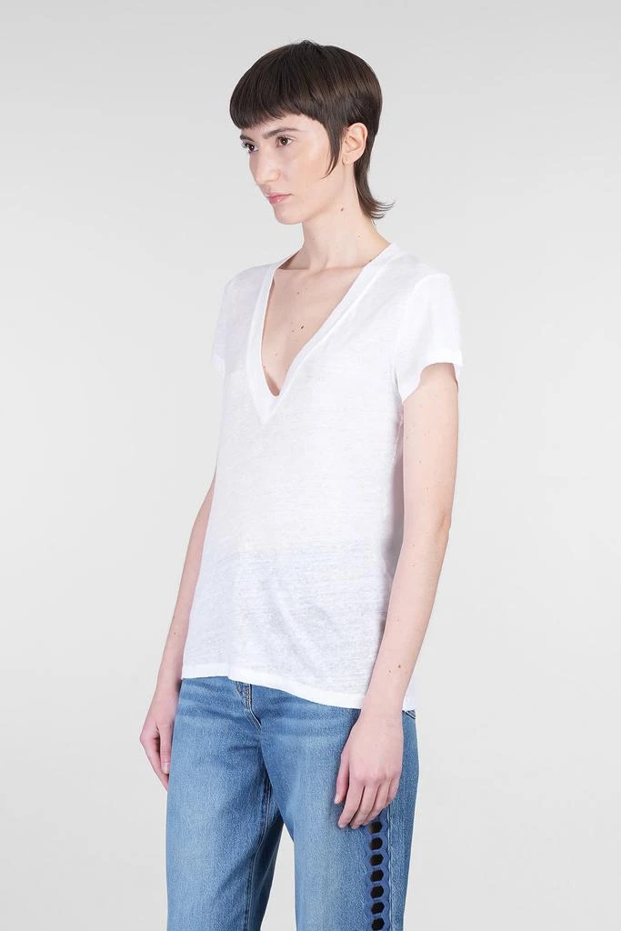 IRO Rodeo T-shirt In White Linen 2