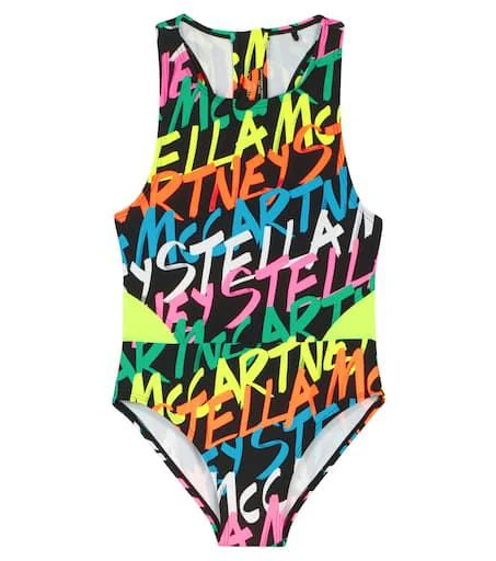 Stella McCartney Printed racerback swimsuit 1