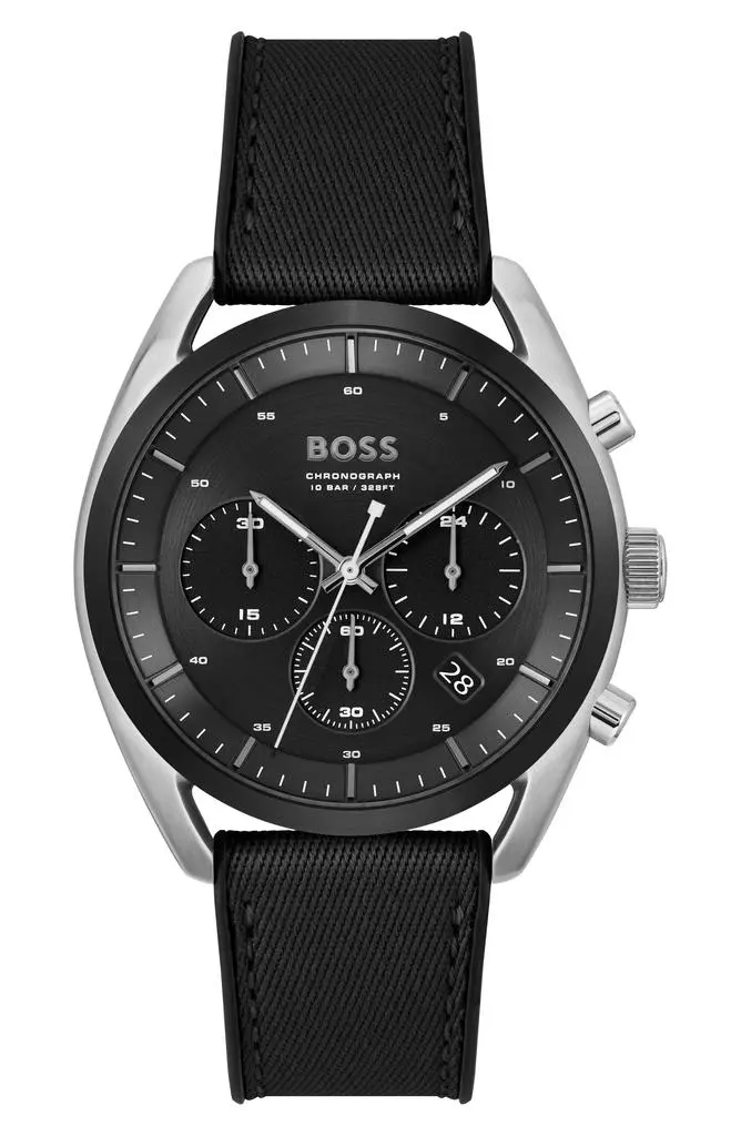 Hugo Boss Top Fabric Strap Chronograph Watch