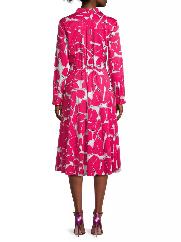 NIC+ZOE Plus Size Jessie FLoral Cotton Tie-Waist Dress 5