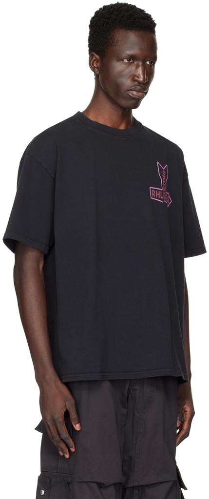 Rhude SSENSE Exclusive Black 'Send Rhudes' T-Shirt