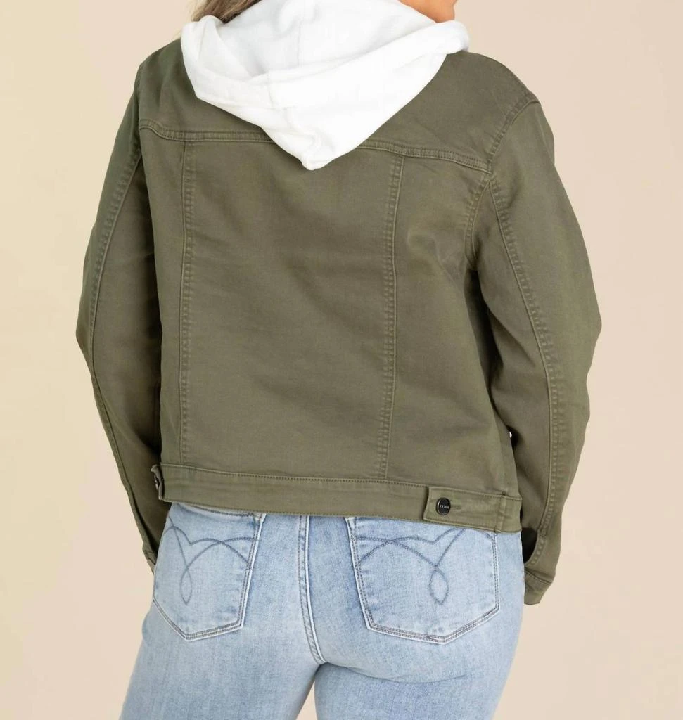 RISEN Risen - Denim Jacket With White Removable Hood 2