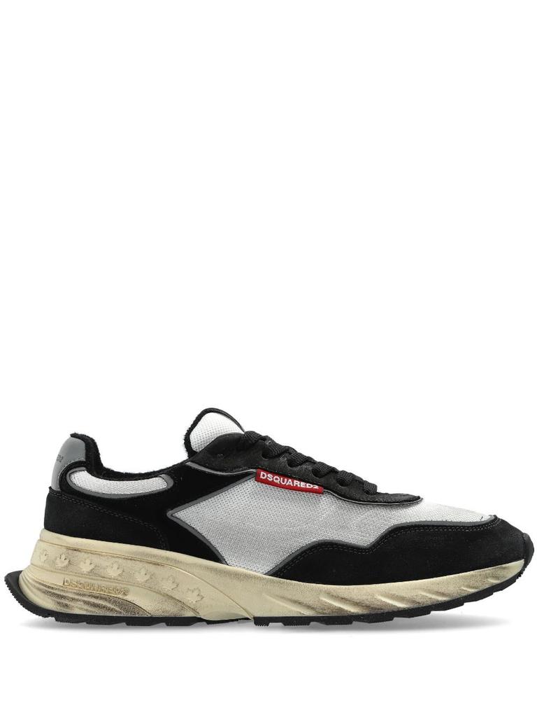 DSQUARED2 PANELLED LOW-TOP SNEAKERS – On Sale Now with Up to