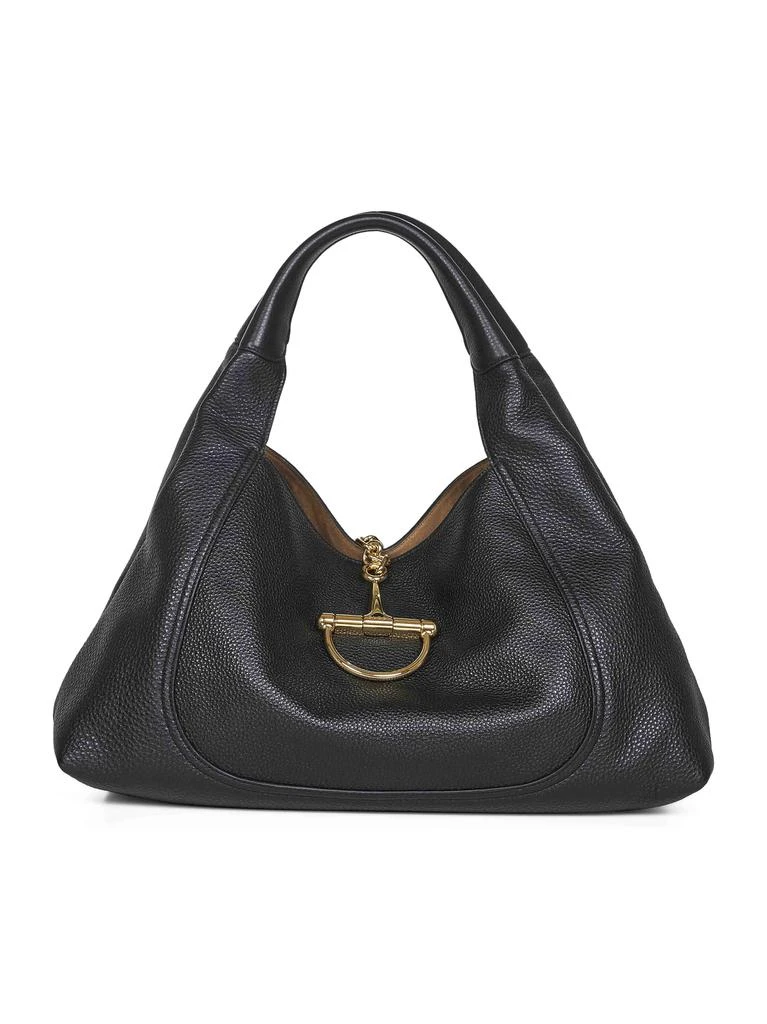 Gucci GUCCI | Black Gucci Softbit maxi shoulder bag | Women | PZ 1