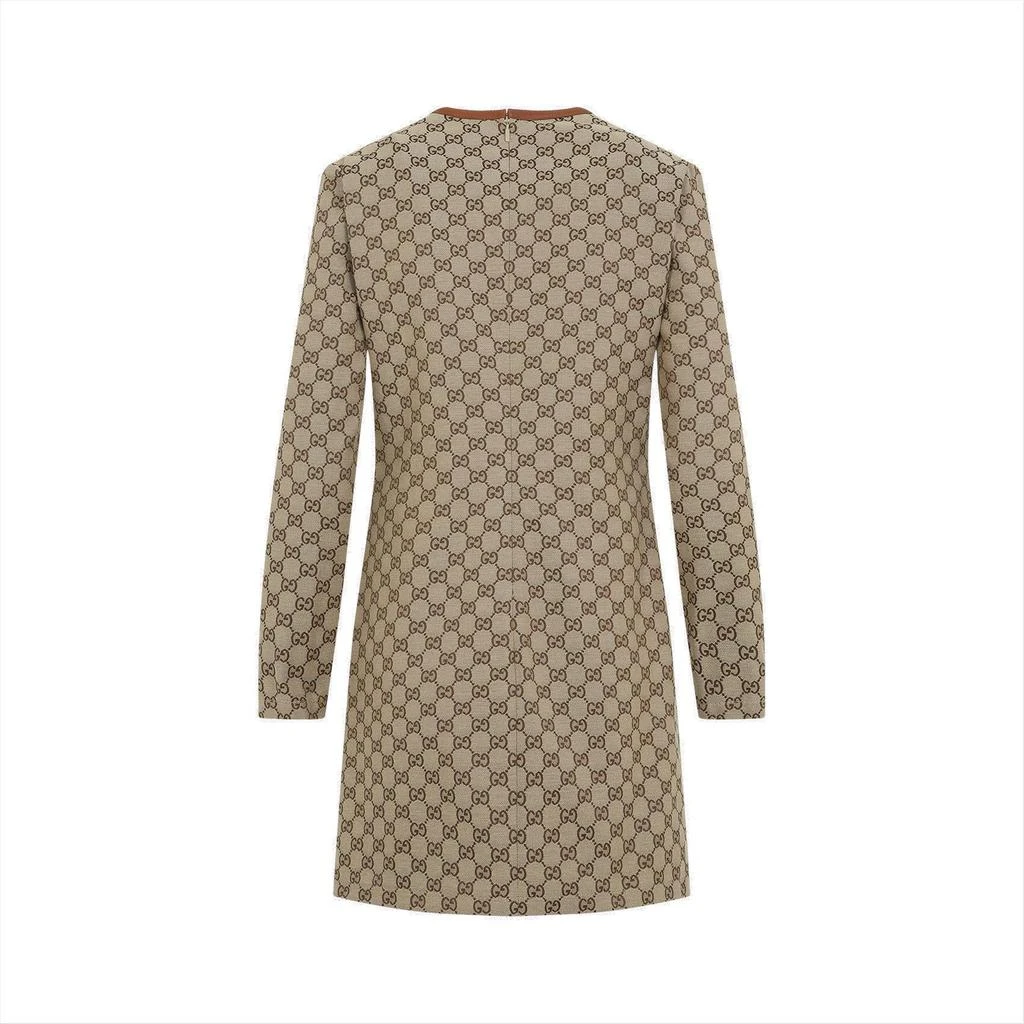 Gucci Gucci Monogrammed Long-Sleeve Mini Dress 2