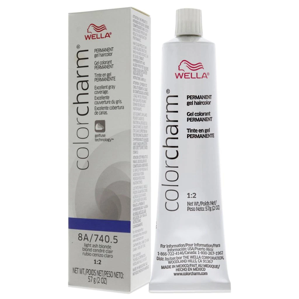 Wella Color Charm Permanent Hair Color Gel - 740.5 8A Light Ash Blonde by  for Unisex - 2 oz Hair Color 4