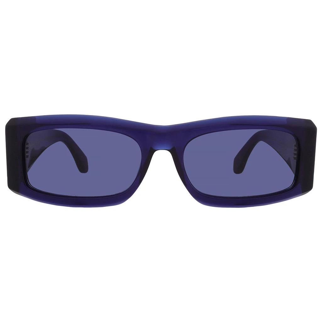 Salvatore Ferragamo Salvatore Ferragamo Blue Rectangular Men's Sunglasses SF2012S 432 57 1