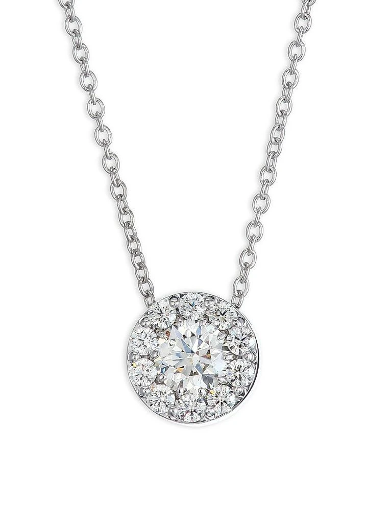Hearts On Fire Fulfillment Round Diamond 
White Gold Pendant 1