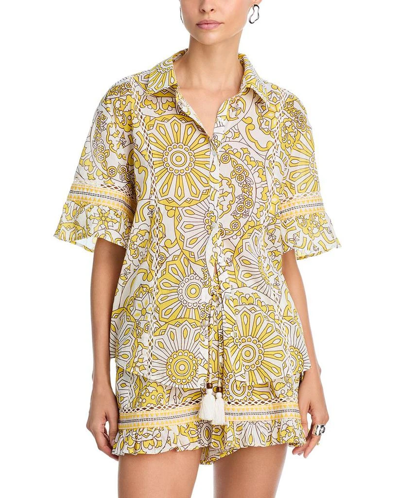 Ramy Brook Violette Swim Cover-Up Shirt 1