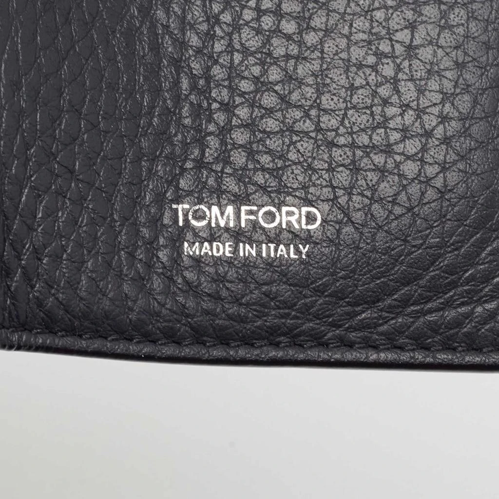 Tom Ford Tom Ford Navy Blue Leather Bifold Card Case 9