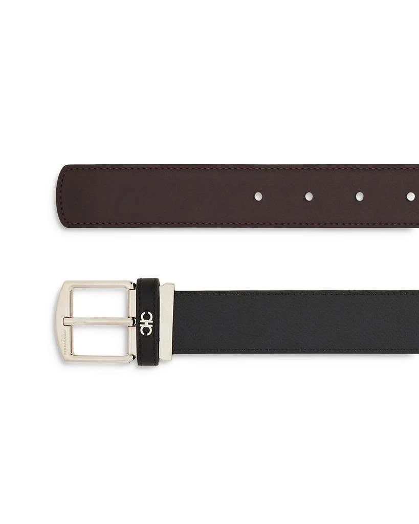 Salvatore Ferragamo Men's Adjustable Reversible Leather Belt 4