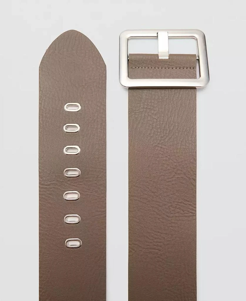 Mango Women's Wide Leather Belt 3