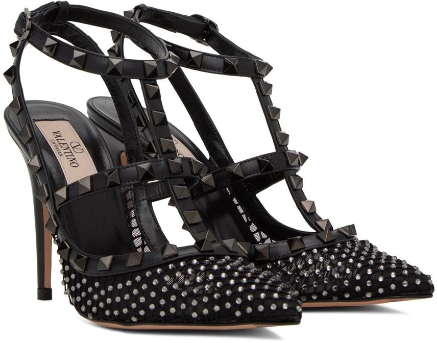 Valentino Black Rockstud Heels 4