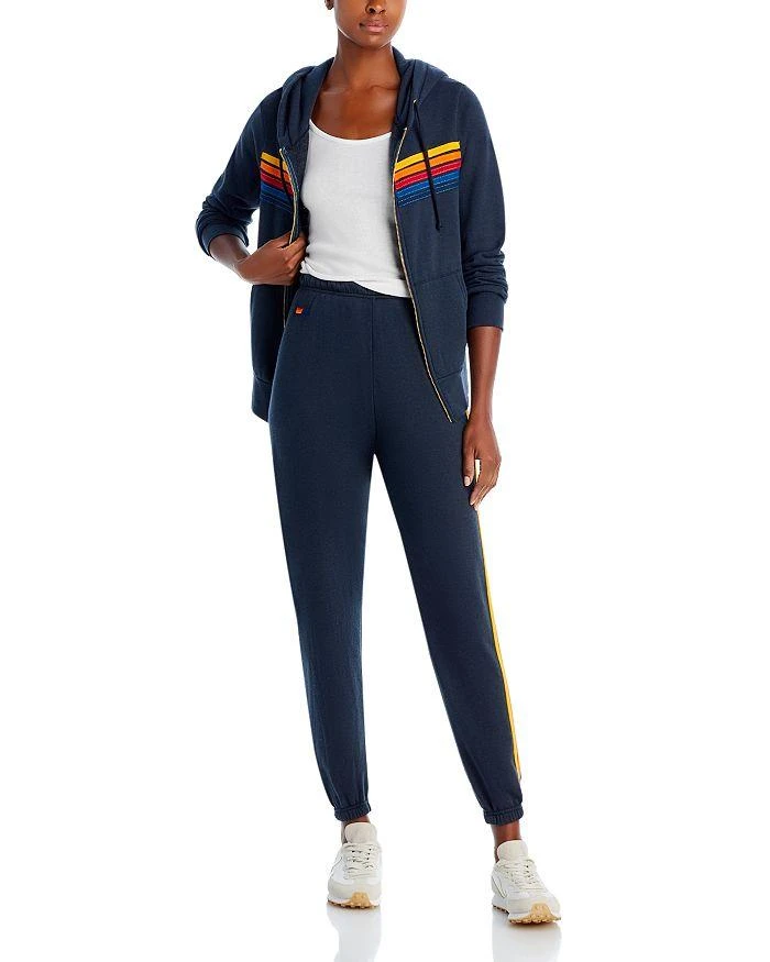 Aviator Nation Rainbow Stripe Hoodie 2