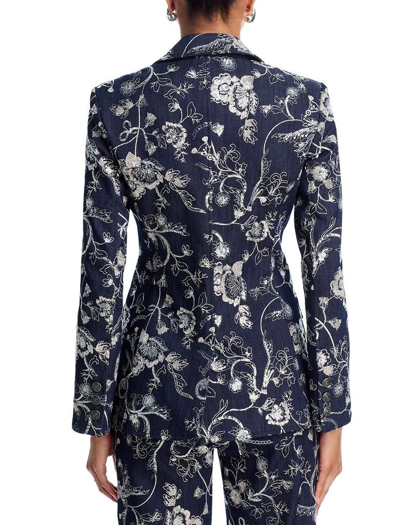 Cinq à Sept Garden Embroidered Denim Cheyenne Blazer 4