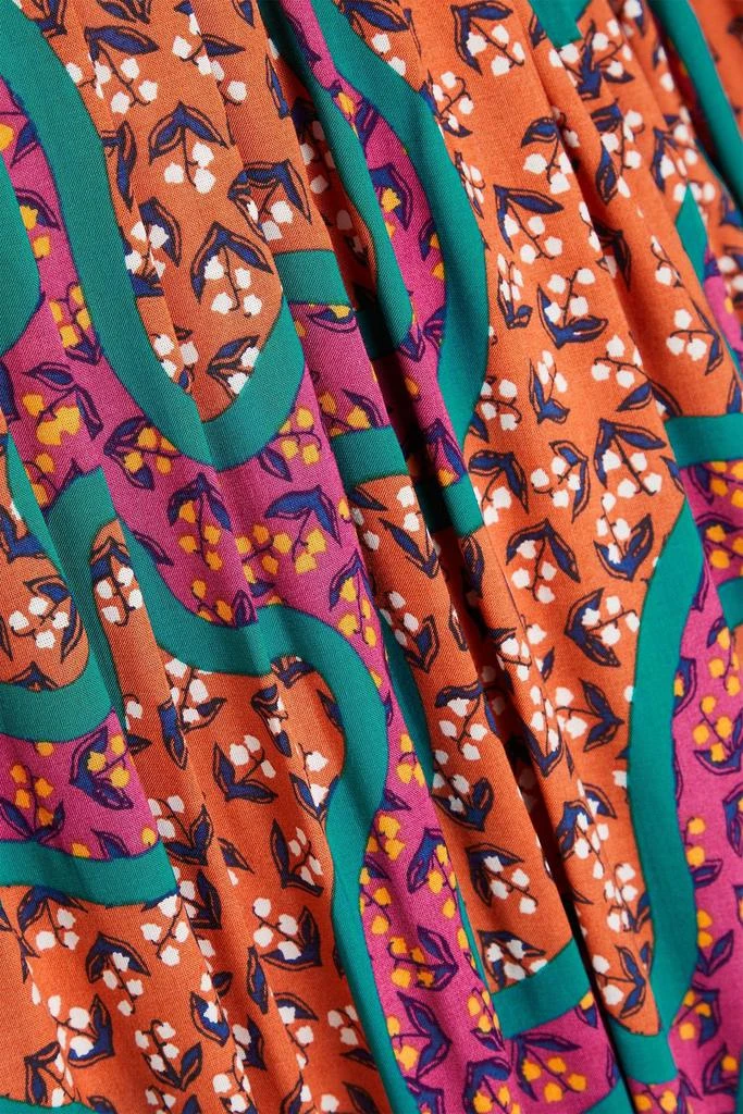 Diane von Furstenberg Jenifer cutout printed mousseline maxi dress 4