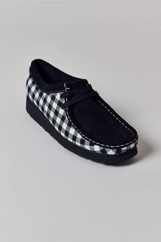 Clarks Clarks Women's Wallabee Black & White Gingham Shoe 3