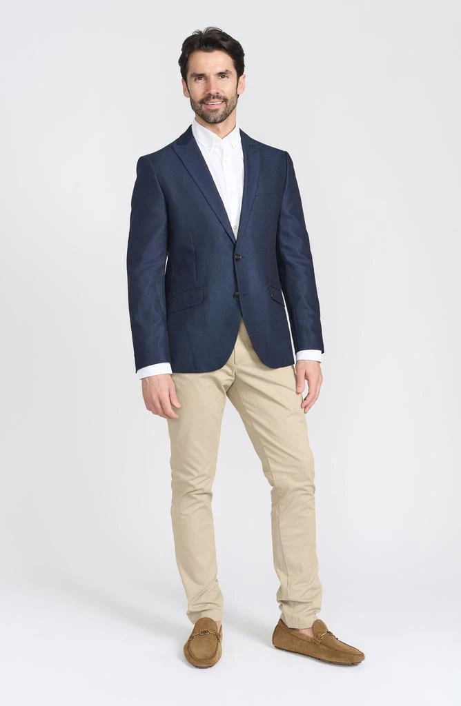 SAVILE ROW CO Slim Fit Geometric Printed Sport Coat 8
