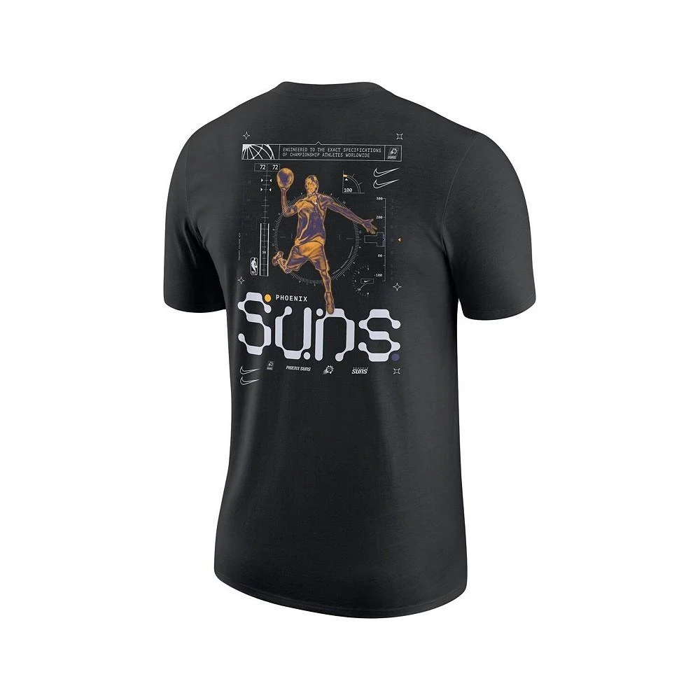 Nike Men's Black Phoenix Suns Courtside Air Traffic Control Max90 T-shirt 4
