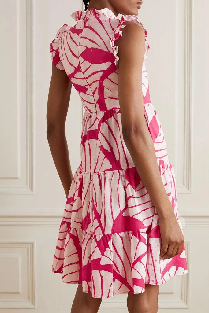 STUDIO 189 Ruffled tiered printed cotton mini dress 3