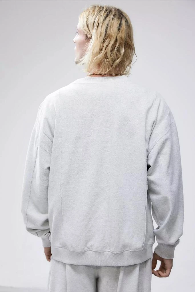 iets frans iets frans... Grey Reverse Panel Sweatshirt 4