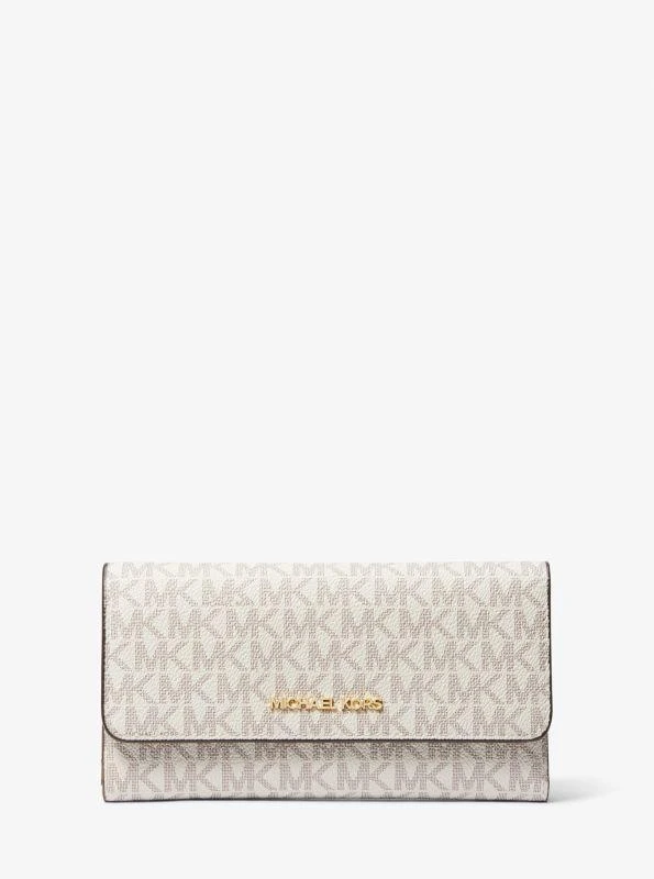 michael_kors Jet Set Large Logo Trifold Wallet 1