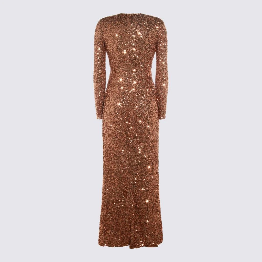 green emerald velvet dress Red Carpet Dress Full Sequins with Cut Out main image 0