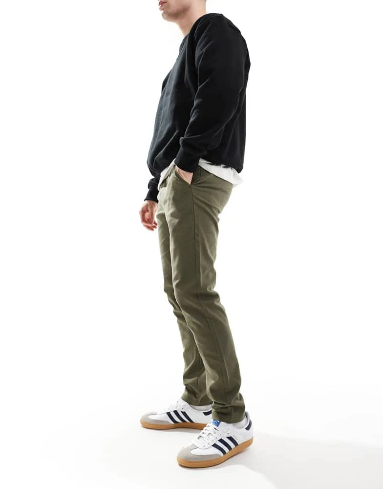 ASOS ASOS DESIGN skinny fit chinos in khaki 6