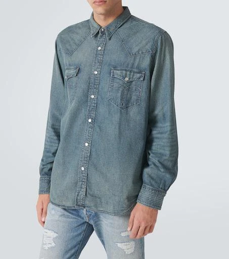 RRL Slim-fit denim shirt 3
