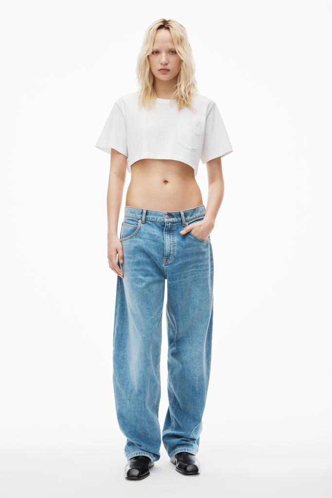 Shop CROPPED TEE IN HIGH TWIST JERSEY on Sale at BeyondStyle – Get