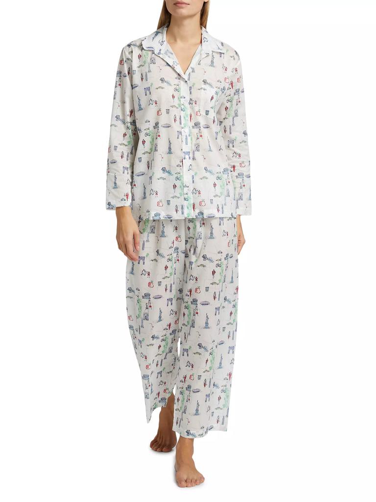 Pour Les Femmes New York Cotton Pajamas