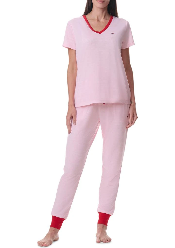Tommy Hilfiger Short Sleeve T-Shirt 
Joggers Pajama Set