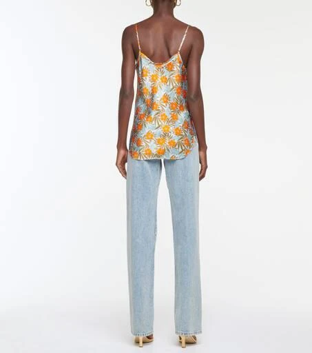 Lee Mathews Stella floral silk satin camisole 3