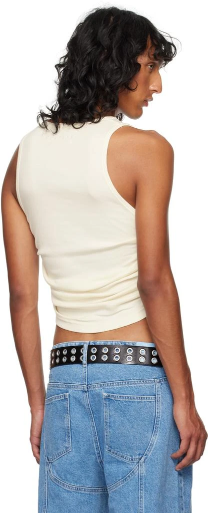 Achilles Ion Gabriel Off-White Tye Wrinkle Tank Top 3