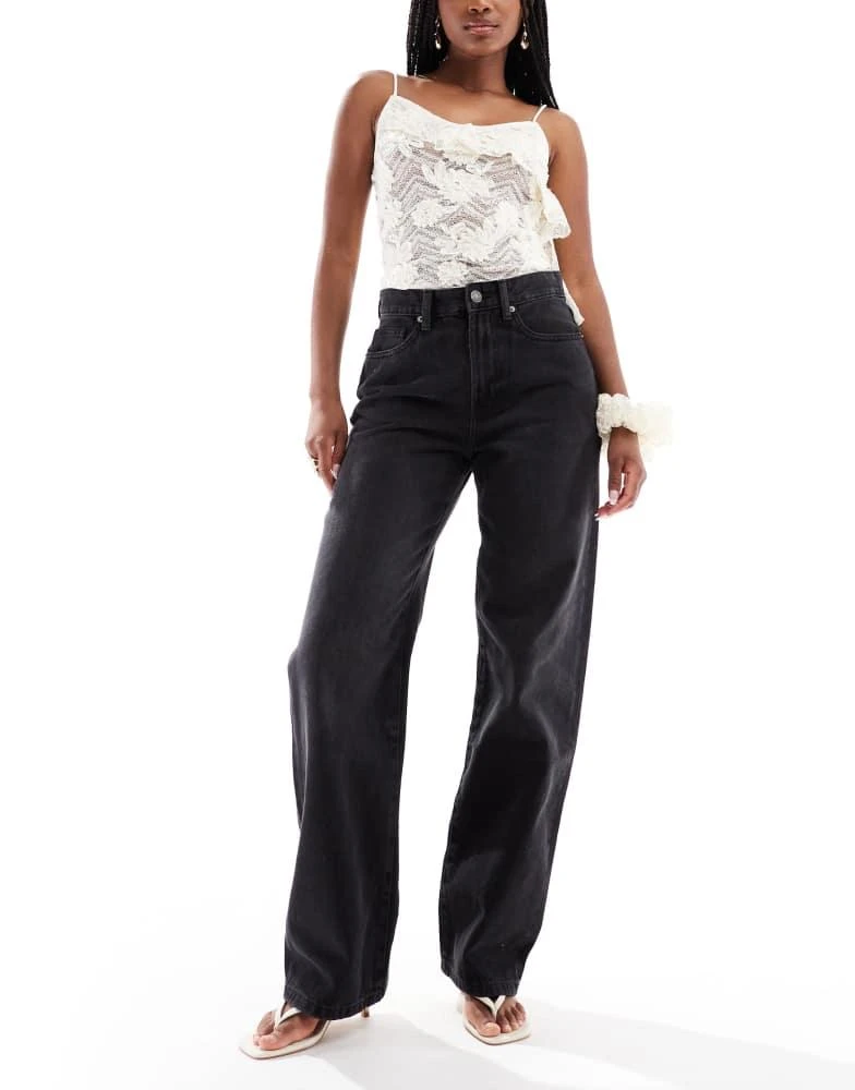 Cotton On Cotton On 91 straight jean in black 1