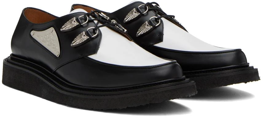 Toga Virilis Black & White Hardware Derbys 4