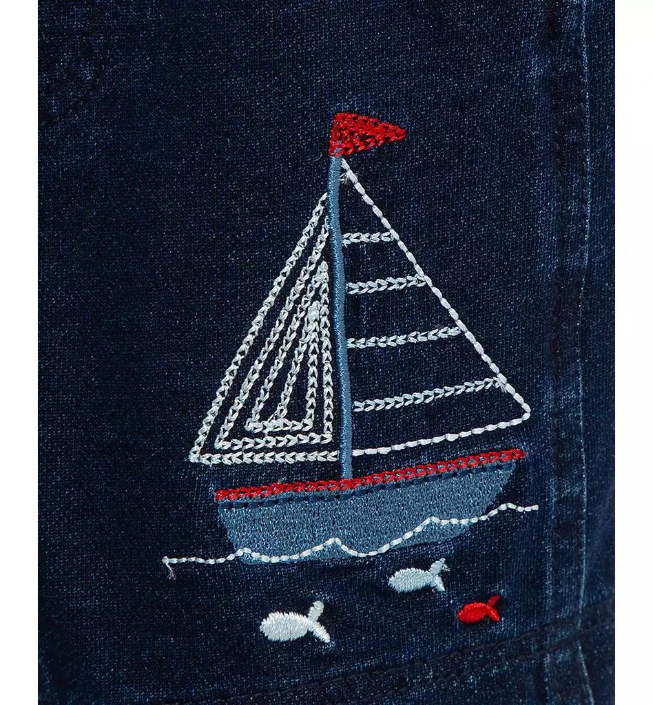 Little Me Baby Boys 2-Pc. Stripe T-Shirt & Sailboat Shortall Set 4