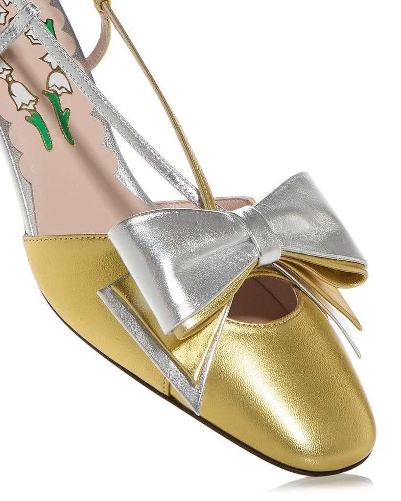 Valentino Women
s Bowow Slingback Pumps 6