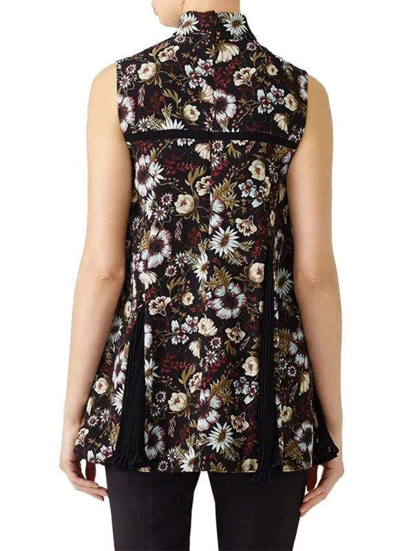 ADEAM Floral Godet Pleated Top 2