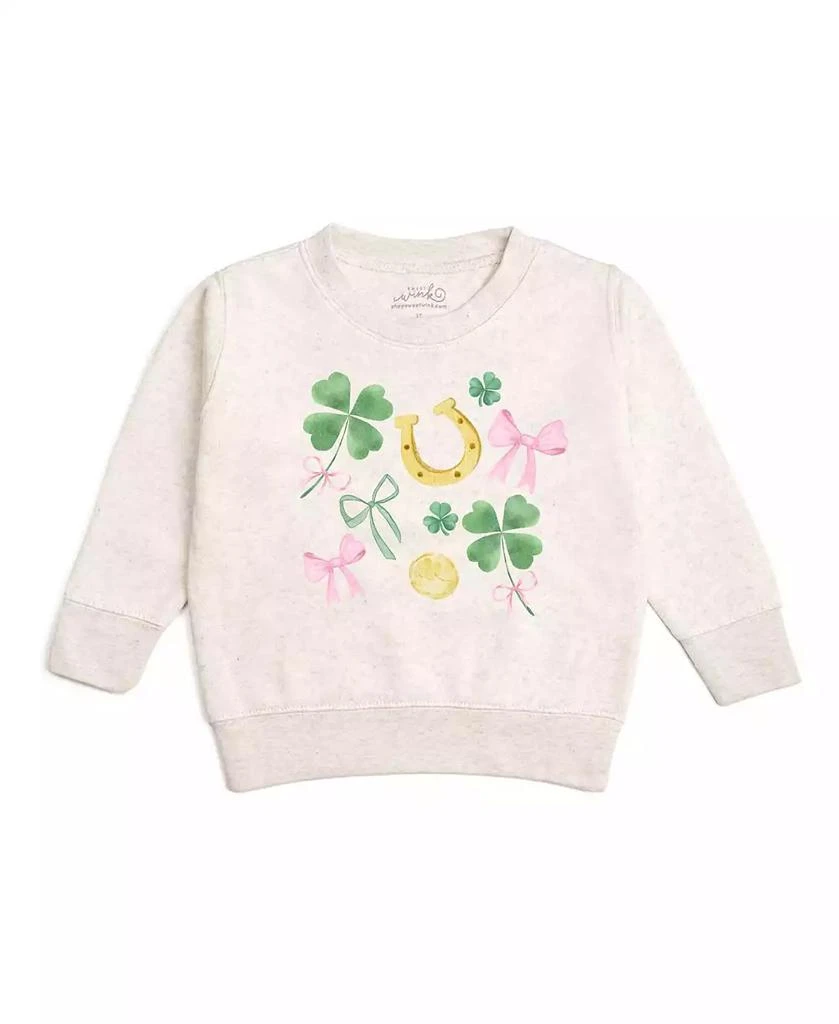 Sweet Wink Toddler Girls Sweet Shamrock St. Patrick
s Day Sweatshirt