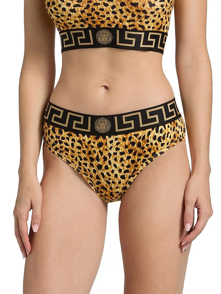 Versace Cheetah-Print Stretch-Cotton Jersey Underwear 3