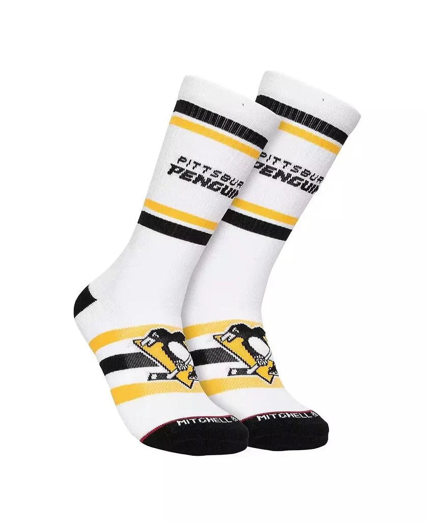 Mitchell & Ness Men's Pittsburgh Penguins Face-Off Crew Socks 1