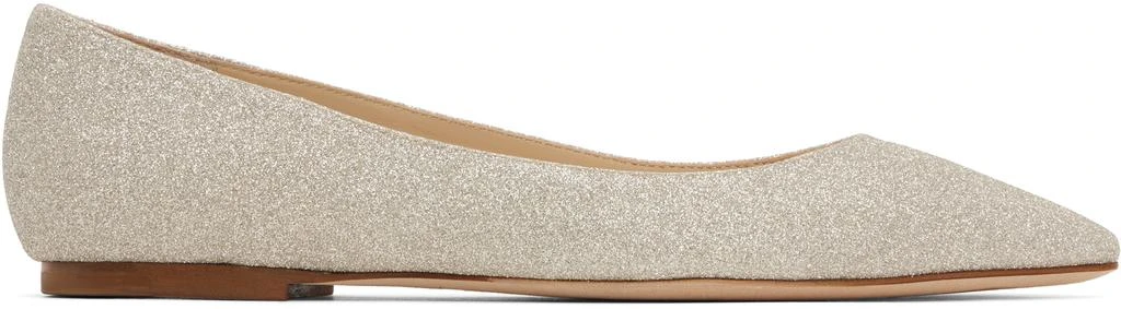 Jimmy Choo Silver Romy Ballerina Flats 1
