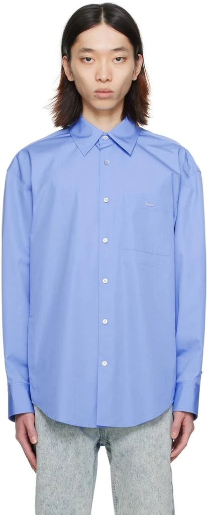 Wooyoungmi Blue Chest Pocket Shirt 1