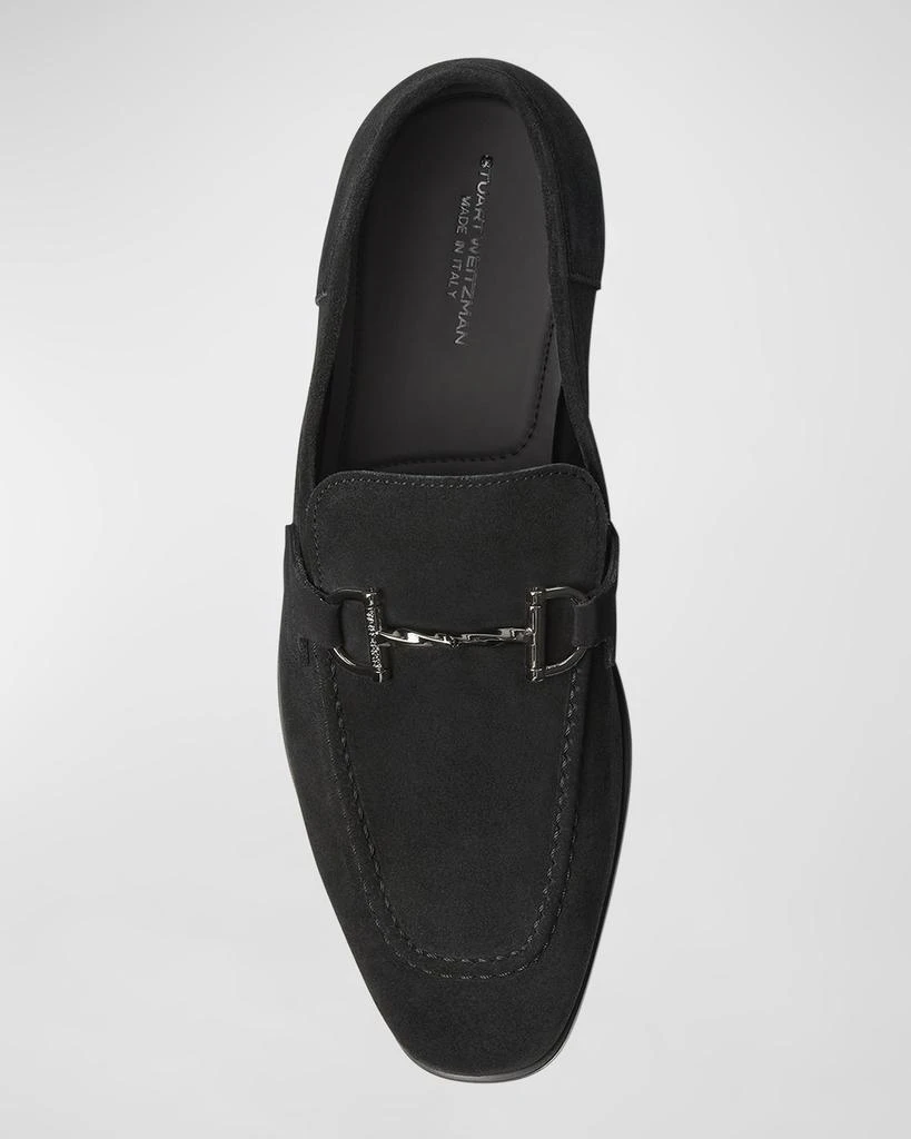 Stuart Weitzman Men's Simon Leather Twist Bit Loafers 4
