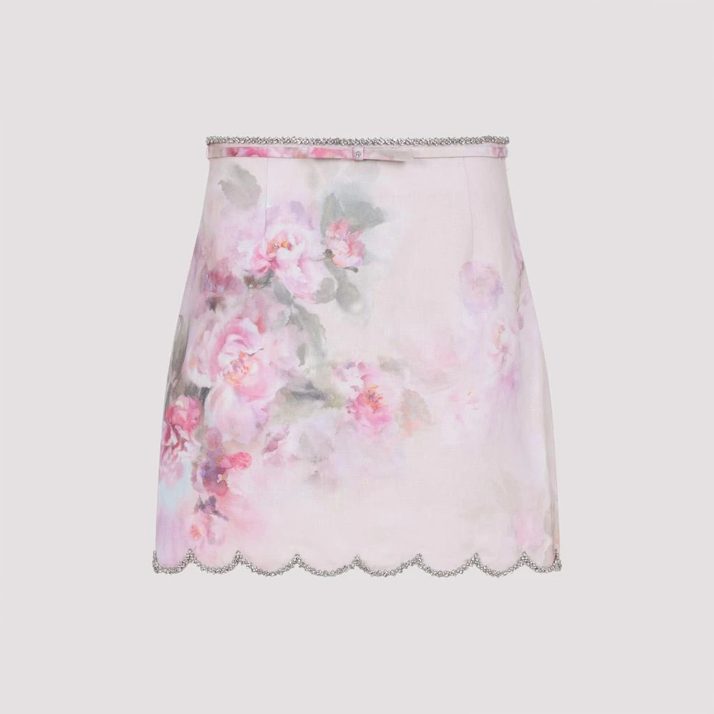 Zimmermann Crush Scalloped Mini Skirt 1